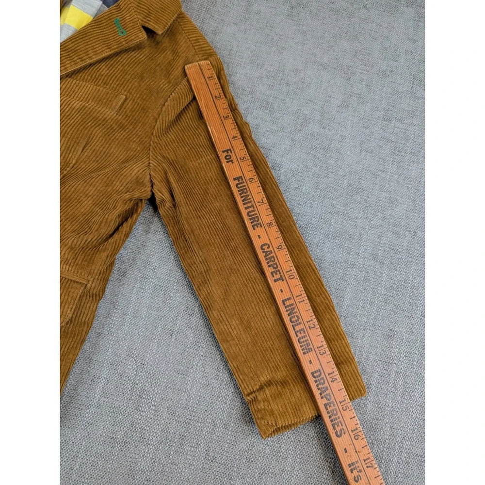 Mini Boden Blazer Kid Boy 4-5 yrs Brown Corduroy Lined Ribbed Long Sleeve Jacket